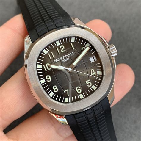 replica watches patek philippe aquanaut|Patek Philippe aquanaut black strap.